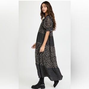 English Factory - Floral and Dot Maxi dress